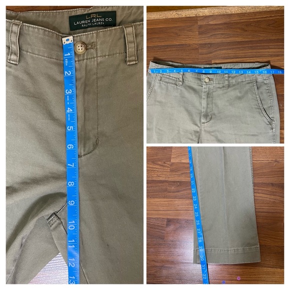Ralph Lauren Newbury Chino Pants - Sage Green, Size 10 - Picture 7 of 9